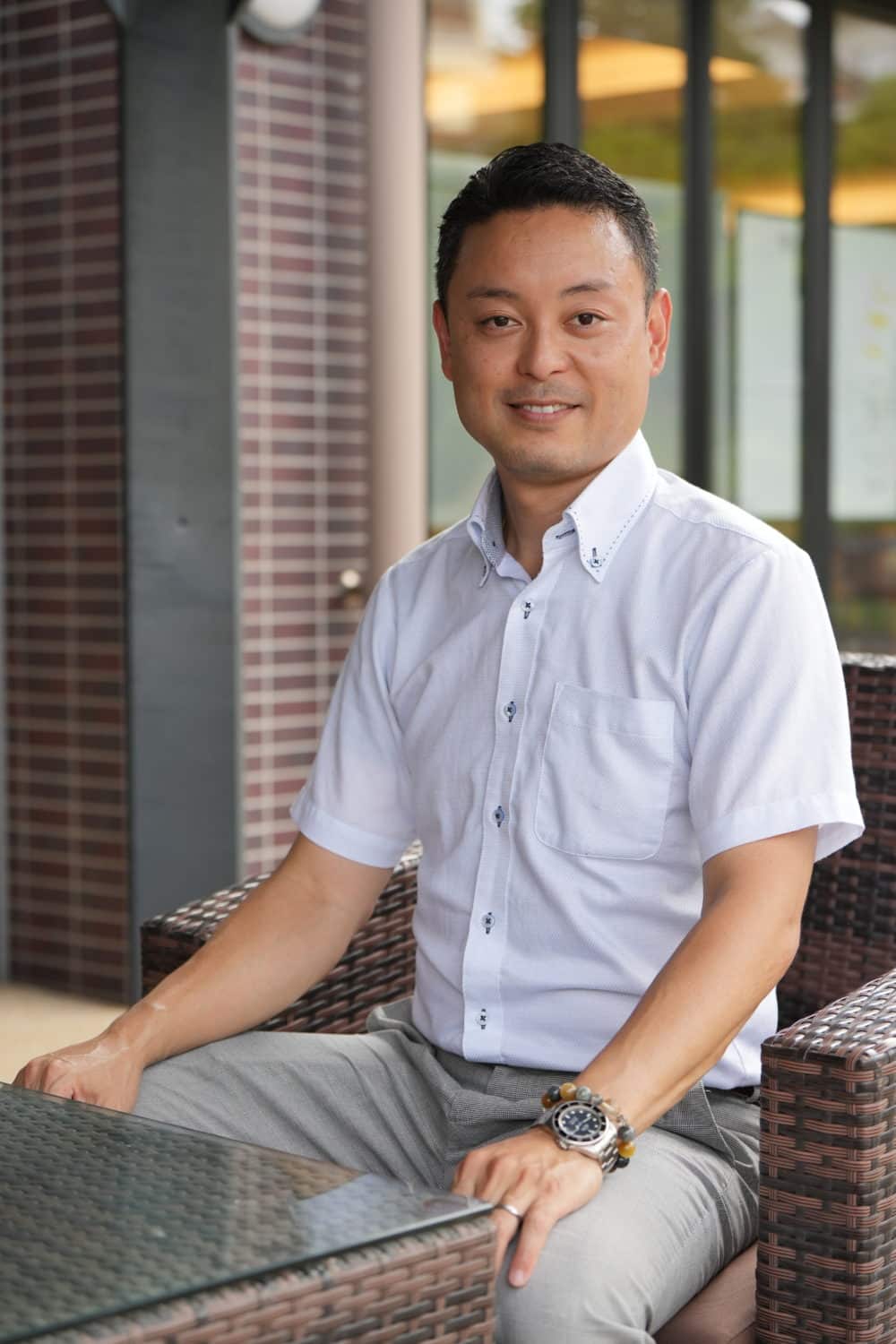 福岡・盲養護老人ホーム松月園　施設長近影